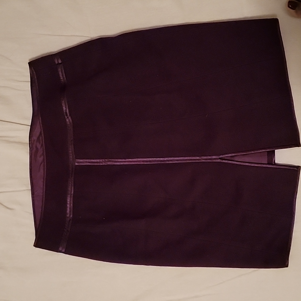 Plum Wool Skirt